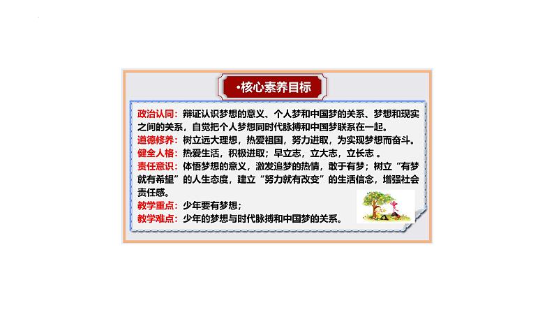 3.1 做有梦想的少年 同步课件-2024-2025学年道德与法治七年级上册 统编版 202402