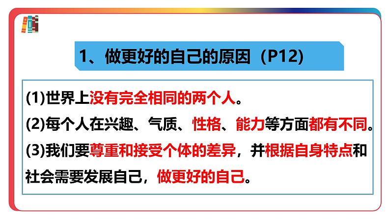 2.2 做更好的自己 同步课件-2024-2025学年道德与法治七年级上册 统编版 2024第6页