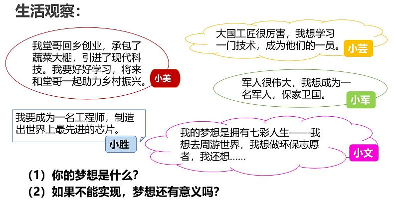 3.1 做有梦想的少年 课件- 2024-2025学年统编版道德与法治七年级上册02