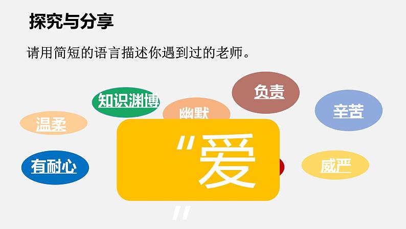 5.1 走近老师 课件-2024-2025学年道德与法治七年级上册 统编版202405