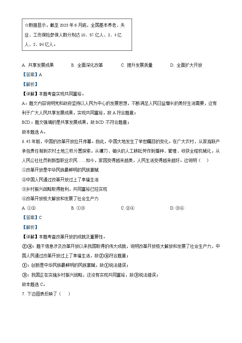 江西省九江外国语学校2024-2025学年九年级上学期第一次月考道德与法治试题（原卷版+解析版）03