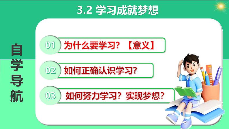 3.2 学习成就梦想 课件-2024-2025学年统编版道 德与法治七年级上册第3页