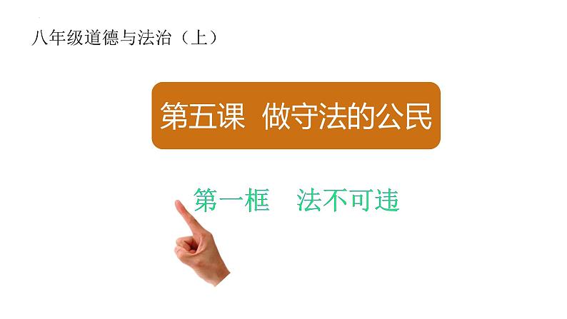 5.1 法不可违 课件-2024-2025学年统编版道德 与法治八年级上册01