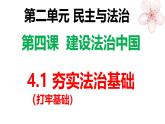 4.1 夯实法治基础 课件-2024-2025学年统编版道德与法治九年级上册