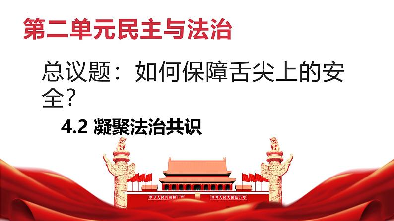 4.2 凝聚法治共识 课件-2024-2025学年统编版道德与法治 九年级上 册01