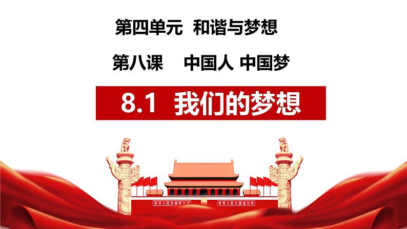 8.1 我们的梦想 课件-2024-2025学年统编版道德与法治九年级上册04