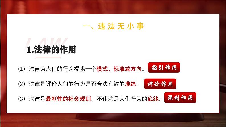 5.1 法不可违 课件- 2024-2025学年统编版道德与法治八年级上册08