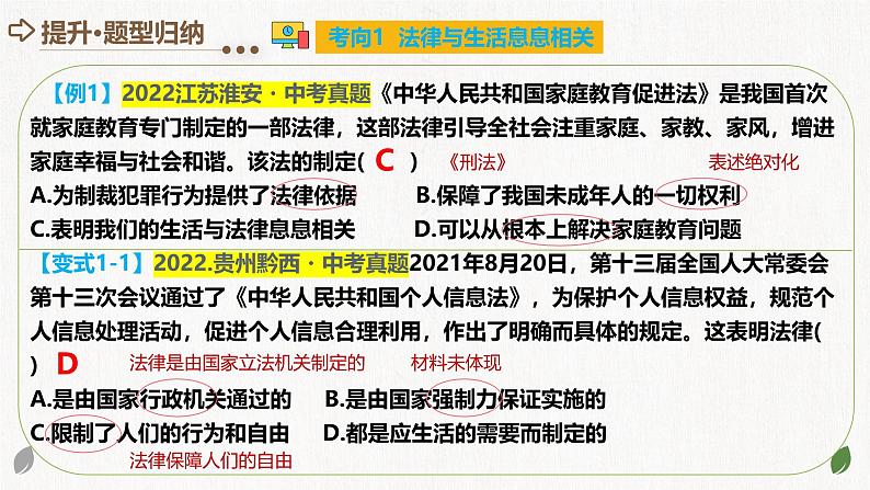 专题23 走进法治天地 （核心知识精讲课件）-中考道德与法治一轮复习讲练测（全国通用）第7页