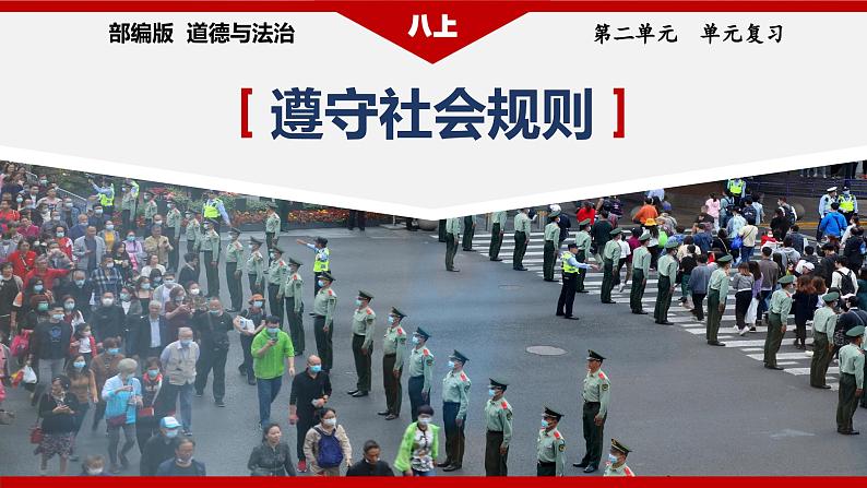 部编版八年级道德与法治上册第2单元《遵守社会规则》复习课件01