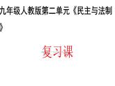 人教版初中道德與法治9年級上冊第二單元《民主與法治》復習課件