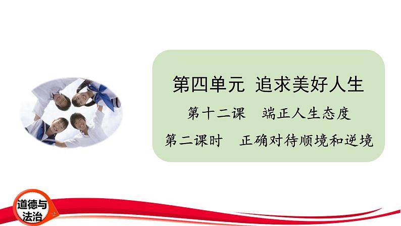 2024年新版七年级上册道德与法治12.2 正确对待顺境和逆境 课件01