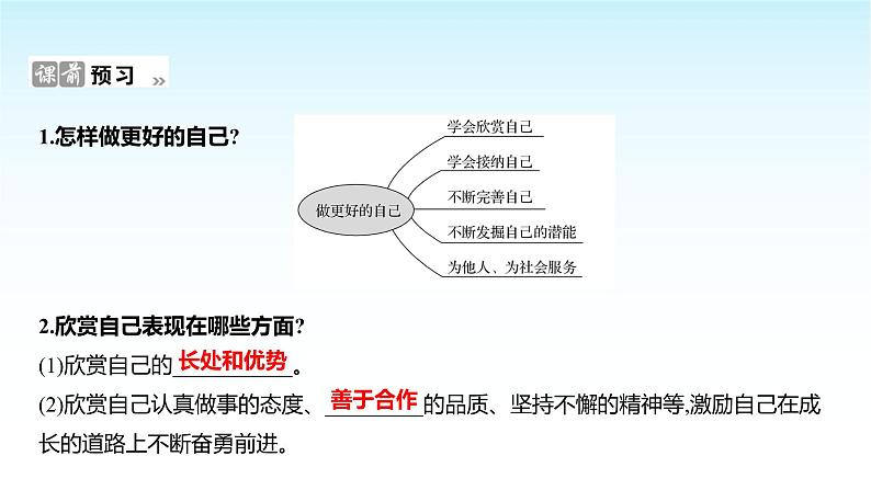 部编版七年级道德与法治上册第一单元第二课第二框做更好的自己课件02