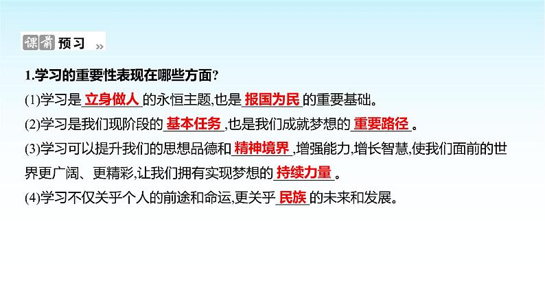 部编版七年级道德与法治上册第一单元第三课第二框学习成就梦想课件第2页