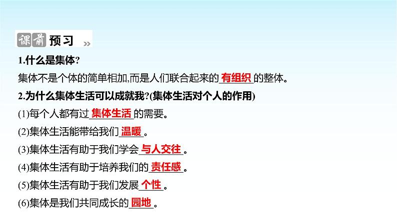 部编版七年级道德与法治上册第二单元第七课第一框集体生活成就我课件02