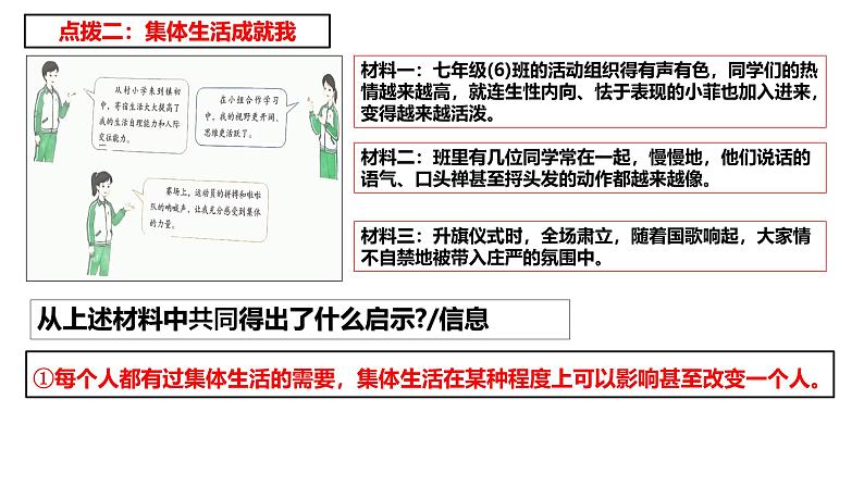 7.1 集体生活成就我 课件-2024-2025学年统编版道德与法治 七年级上册第8页