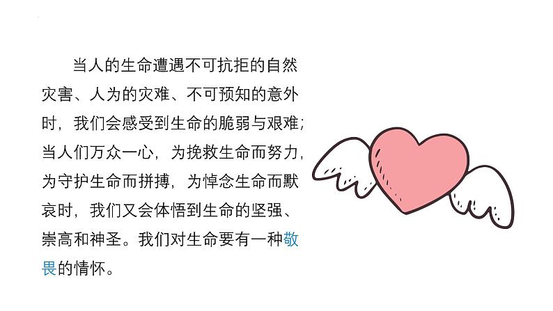 8.2 敬畏生命 课件-2024-2025学年统编版道德与法治 七年级上册第8页