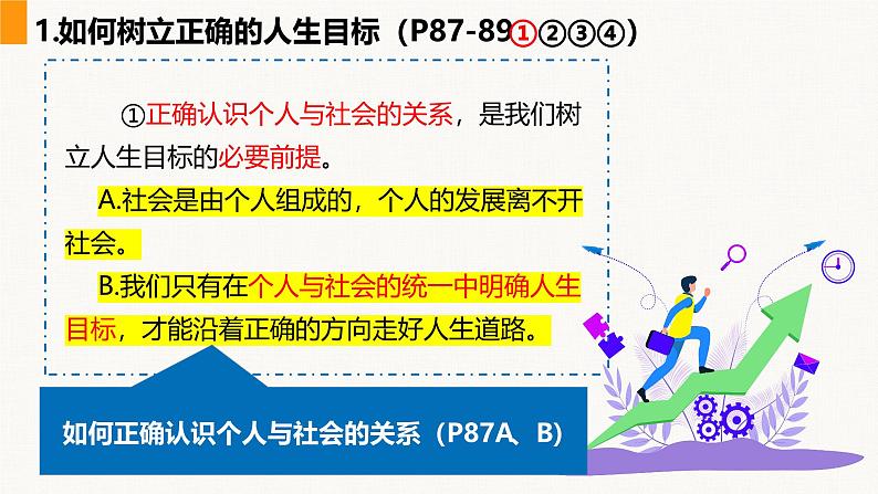 部编版（2024）七年级道德与法治上册课件 11.2  树立正确的人生目标08