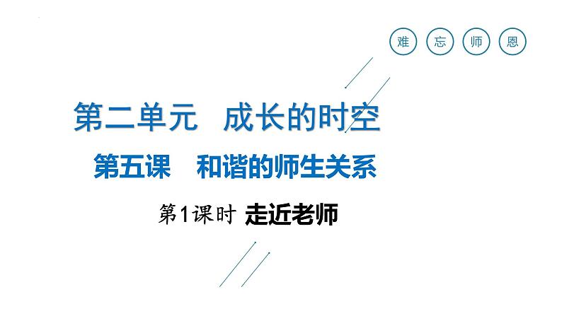 5.1 走近老师课件-2024-2025学年统编版道德与法治七年级上册第1页