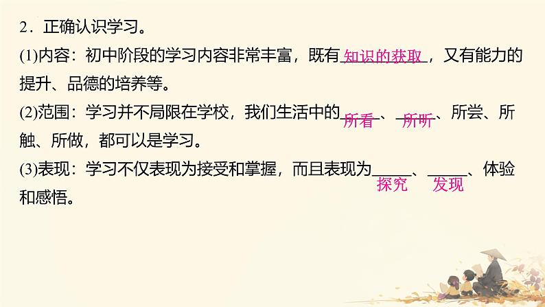 3.2 学习成就梦想 课件- 2024-2025学年七年级道德与法治上册( 统编版2024)07