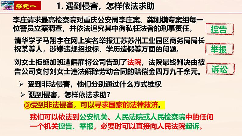 5.3 善用法律   同步课件-2024-2025学年统编版道德与法治八年级上册第7页