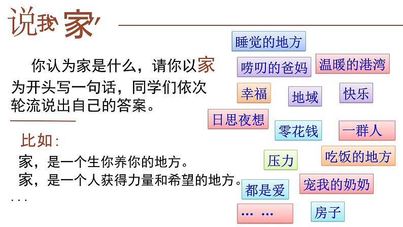 4.1家的意味 （课件）2024-2025学年七年级道德与法治上册（统编版第3页