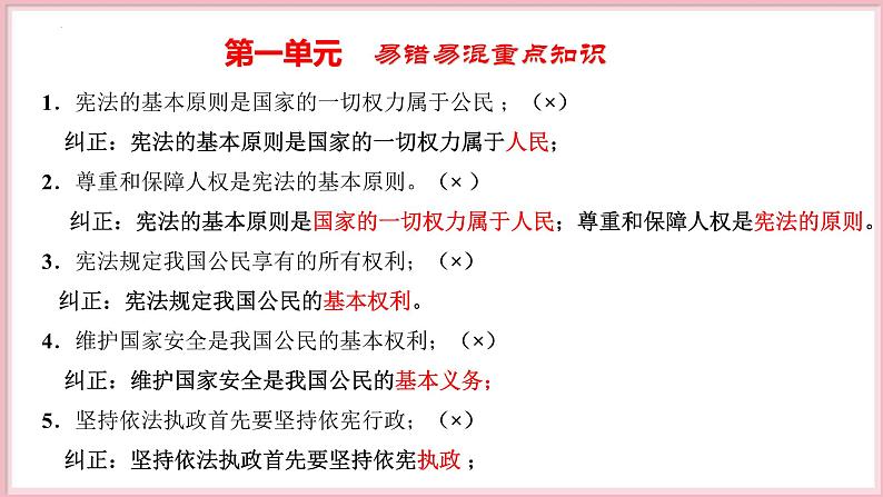 第一单元 坚持宪法至上【期末串讲课件】-八年级道德与法治下学期期末（统编版）第7页