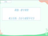 部编版道德与法治八年级上册3.2遵守规则-自由与规则不可分课件