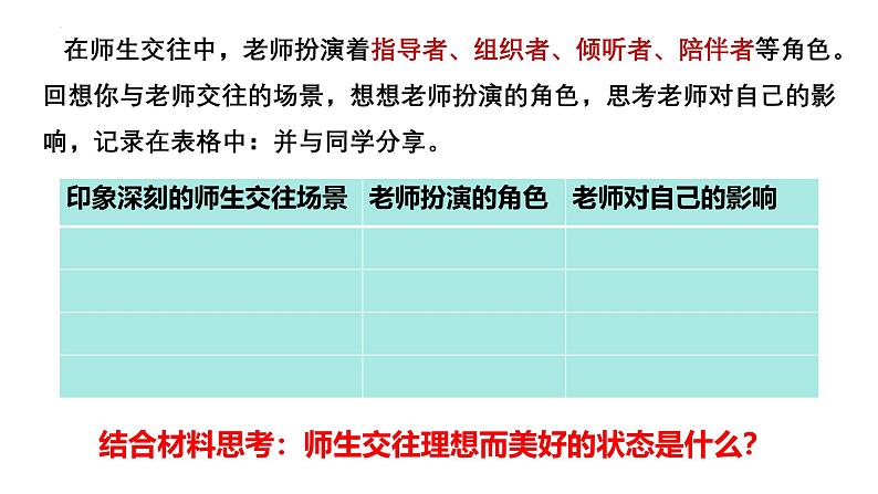 5.2 珍惜师生情谊 课件-2024-2025学年统编版道德与法治七年级上册第4页