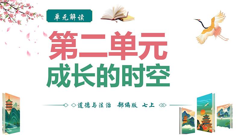 部编版（2024）七年级道德与法治上册第二单元《成长的时空》单元解读课件第1页