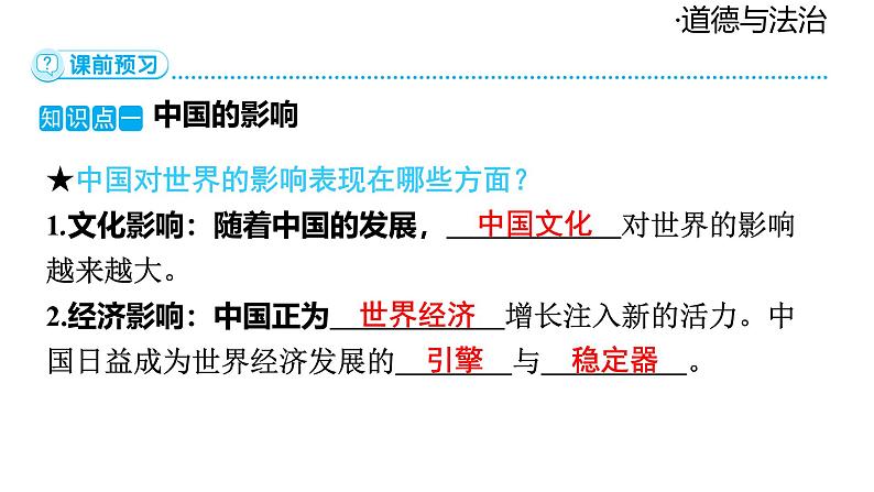 2024-2025学年道德与法治部编版九年级下册3.2 与世界深度互动 课件第6页