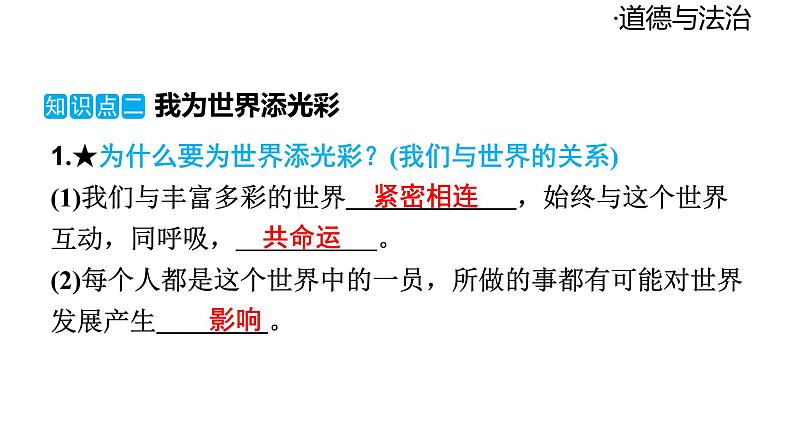 2024-2025学年道德与法治部编版九年级下册5.1 走向世界大舞台 课件第8页