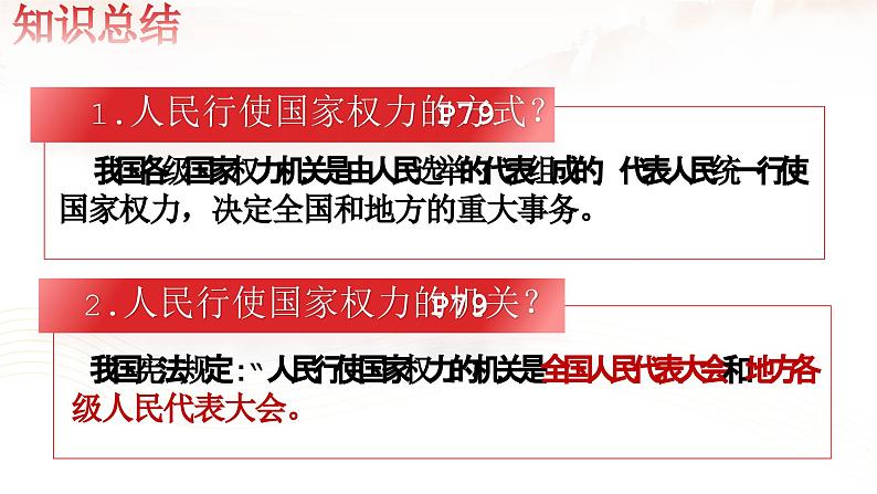 部编人教版初中道德与法治八年级下册6.1国家权力机关 课件第8页