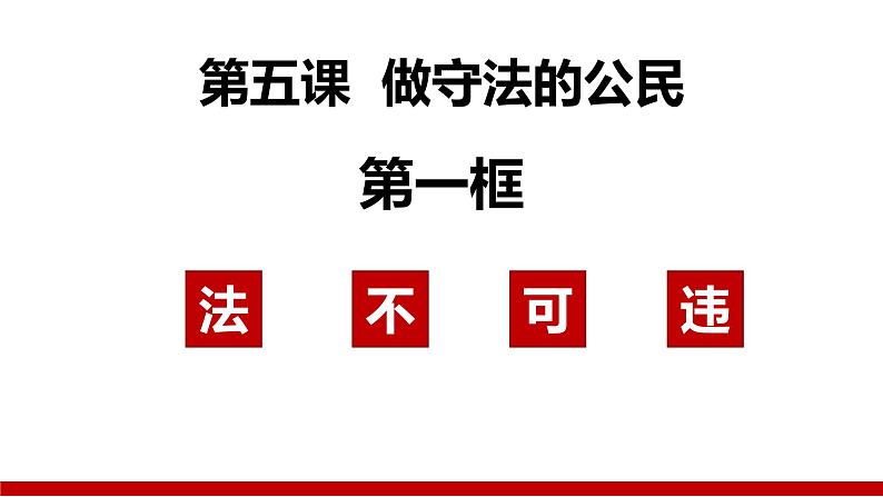 5.1 法不可违 2024-2025学年部编版道德与法治八年级上册课件05