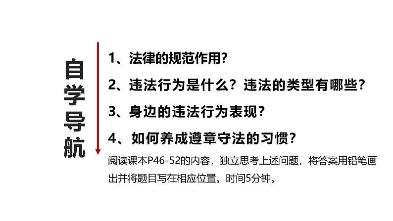 5.1 法不可违 2024-2025学年部编版道德与法治八年级上册课件第3页