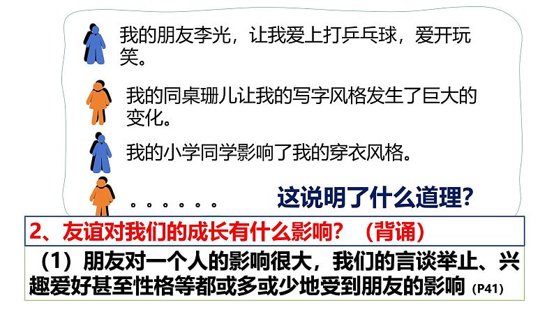 6.1 友谊的真谛2024-2025学年部编版道德与法治七年级上册课件第5页