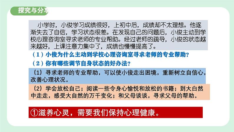 10.2《滋养心灵》2024-2025学年七年级道德与法治课件第8页