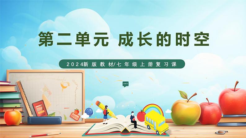 新部编版初中道法七年级上册 第二单元《 成长的时空》复习课件第1页
