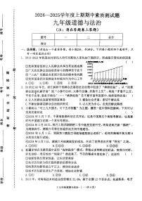 河南省驻马店市确山县2024-2025学年九年级上学期11月期中道德与法治试题