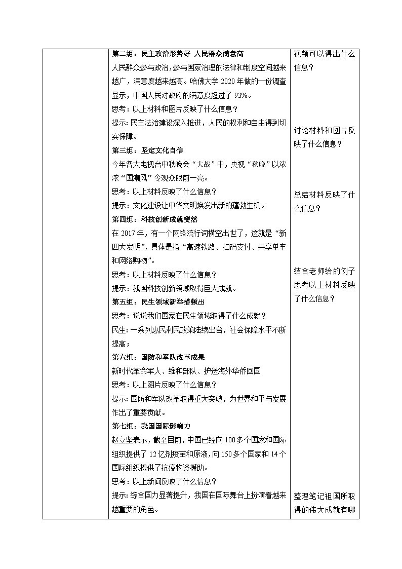 初中道德与法治八上10.1《关心国家发展》教学设计第2页