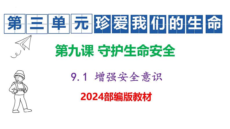 初中道德与法治人教版2024七年级上册 第三单元 珍爱我们的生命 第九课 守护生命安全增强安全意识 课件第4页