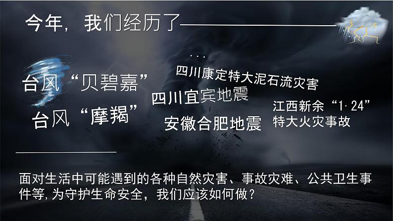 初中道德与法治人教版2024七年级上册 第三单元 珍爱我们的生命 第九课 守护生命安全提高防护能力 课件第1页