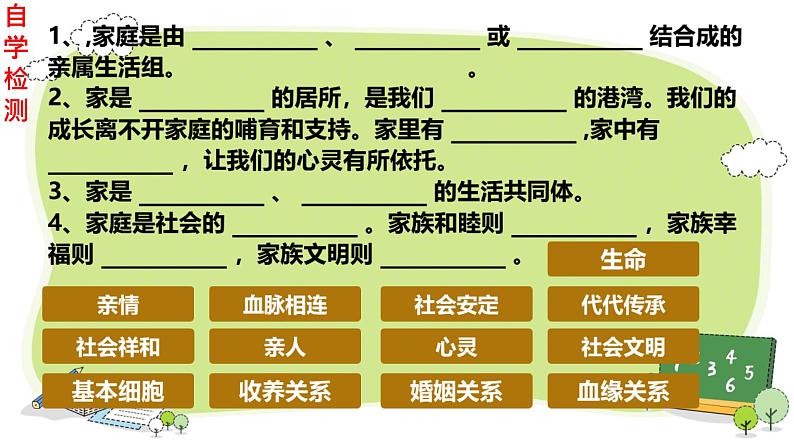 初中道德与法治人教版2024七年级上册 第二单元 成长的时空 第四课 幸福和睦的家庭家的意味 课件03