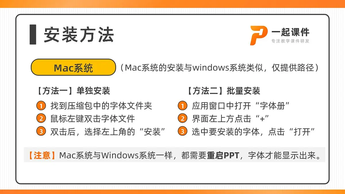【一起课件】字体安装说明书第3页
