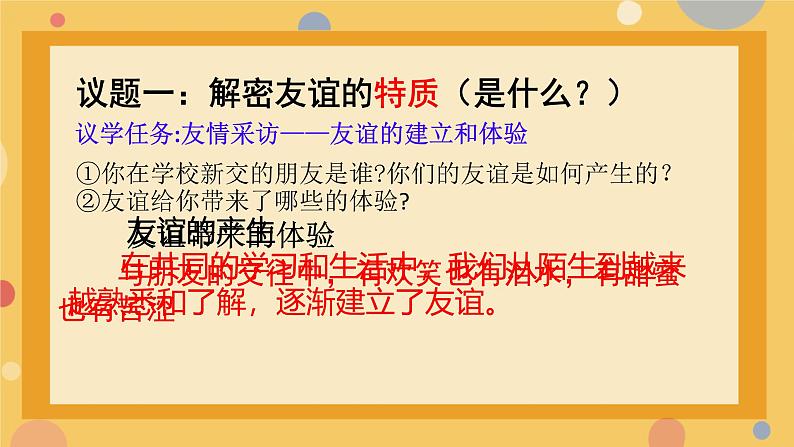 初中道德与法治人教版2024七年级上册 第二单元 成长的时空第六课 友谊之树常青  友谊的真谛 课件第5页