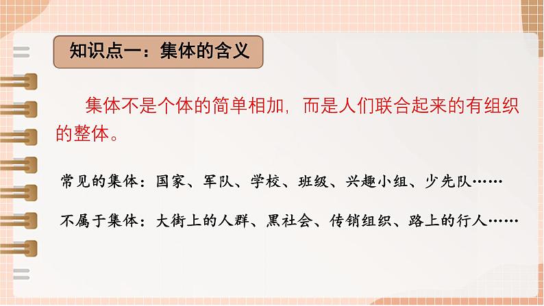 初中道德与法治人教版2024七年级上册 第二单元 成长的时空第七课  在集体中成长 集体生活成就我 课件第6页