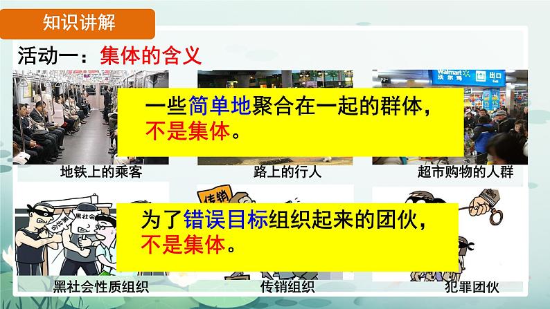 初中道德与法治人教版2024七年级上册 第二单元 成长的时空第七课  在集体中成长 集体生活成就我 课件第4页