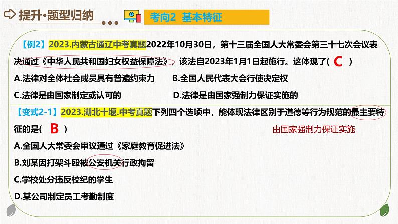 2025年中考道德与法治一轮复习考点讲练测课件专题23 走进法治天地（含答案）第8页