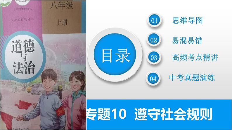 2025年中考道德与法治一轮复习考点精讲课件专题02 遵守社会规则（含答案）第2页