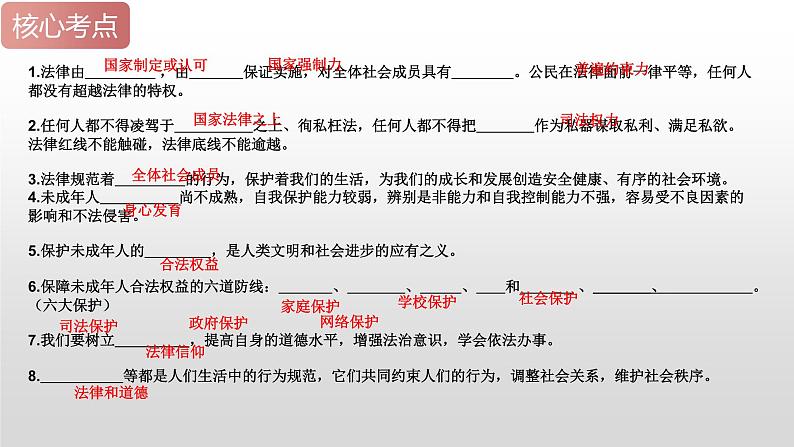 2025年中考道德与法治一轮复习考点精讲课件专题08 走进法治天地（含答案）第7页