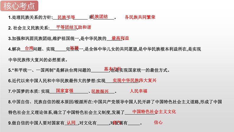 2025年中考道德与法治一轮复习考点精讲课件专题20 和谐与梦想（含答案）第8页